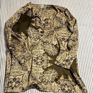 Chico's Elegant Paisley Tunic blouse